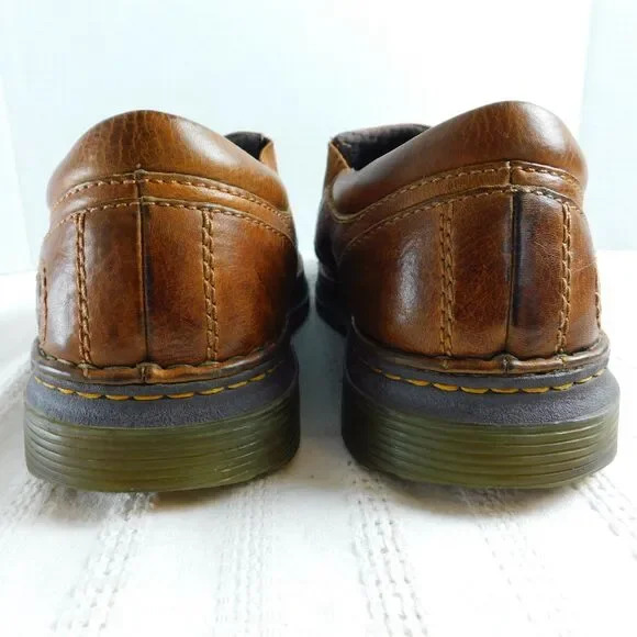 Doc Dr. Martens Tevin Brown Leather Slip-On Loafers Shoes Men's 10 US AW004 EUC - Picture 8 of 15